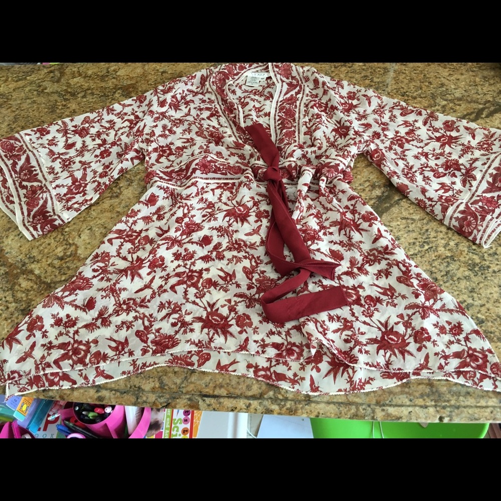 Studio m silk tunic top